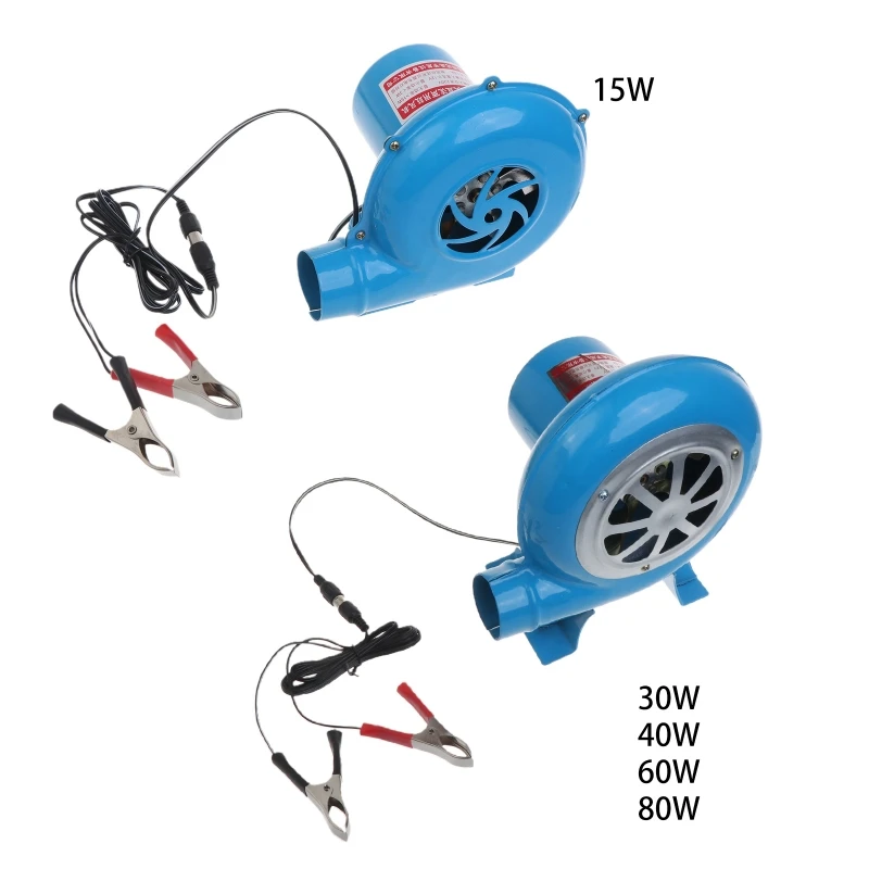 

12V 15/30/40/60/80W Car Blower Barbecue for DC Vehicle 2m Clip Cord Camping BBQ Drop Shipping