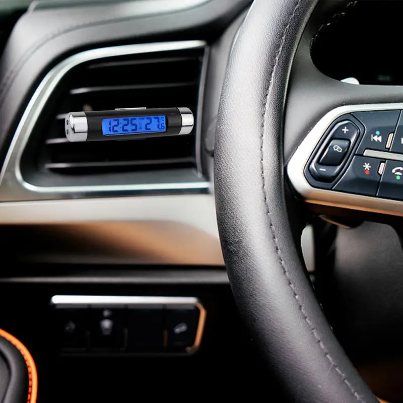 

Clock For Car Dashboard High Precision Automotive Watch Multifunctional 2-in-1 Car Clocks And Temperature Gauge For Dashboard