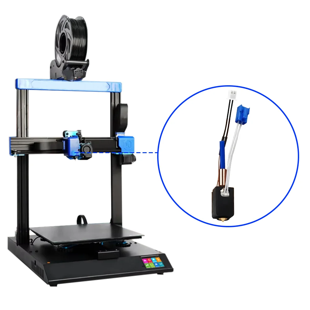 Upgraded Hotend for Artillery Sidewinder X1 X2 Genius and Pro 3D Printer Parts All Metal Nozzle Heating Block Thermistor Kits