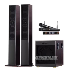 10 Inch High Power TV Living Room KTV Bluetooth 4.2 Speaker Stereo Sound Subwoofer Speaker 2.1 Home Theater System Audio Set 4Ω