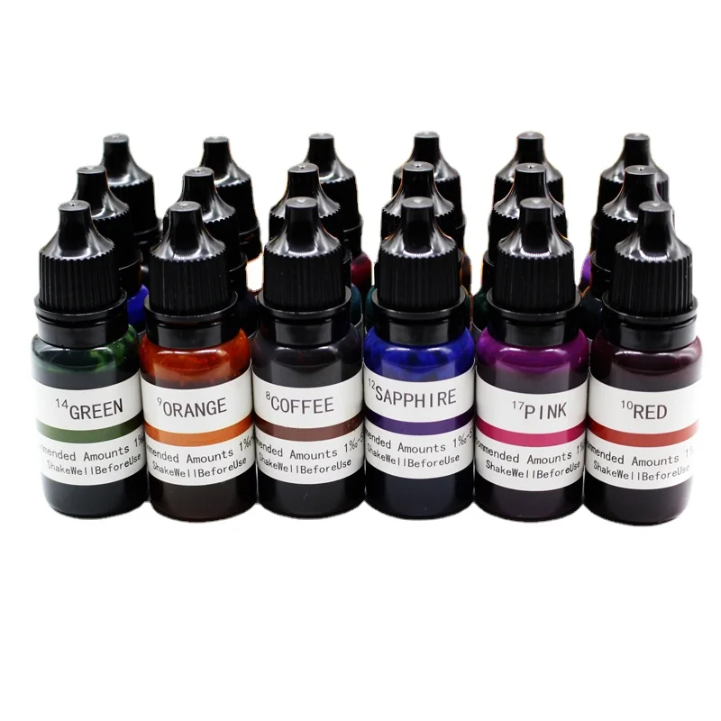 18 color aromatherapy candle liquid dye high concentration diy candle resin soap stain candle making supplies