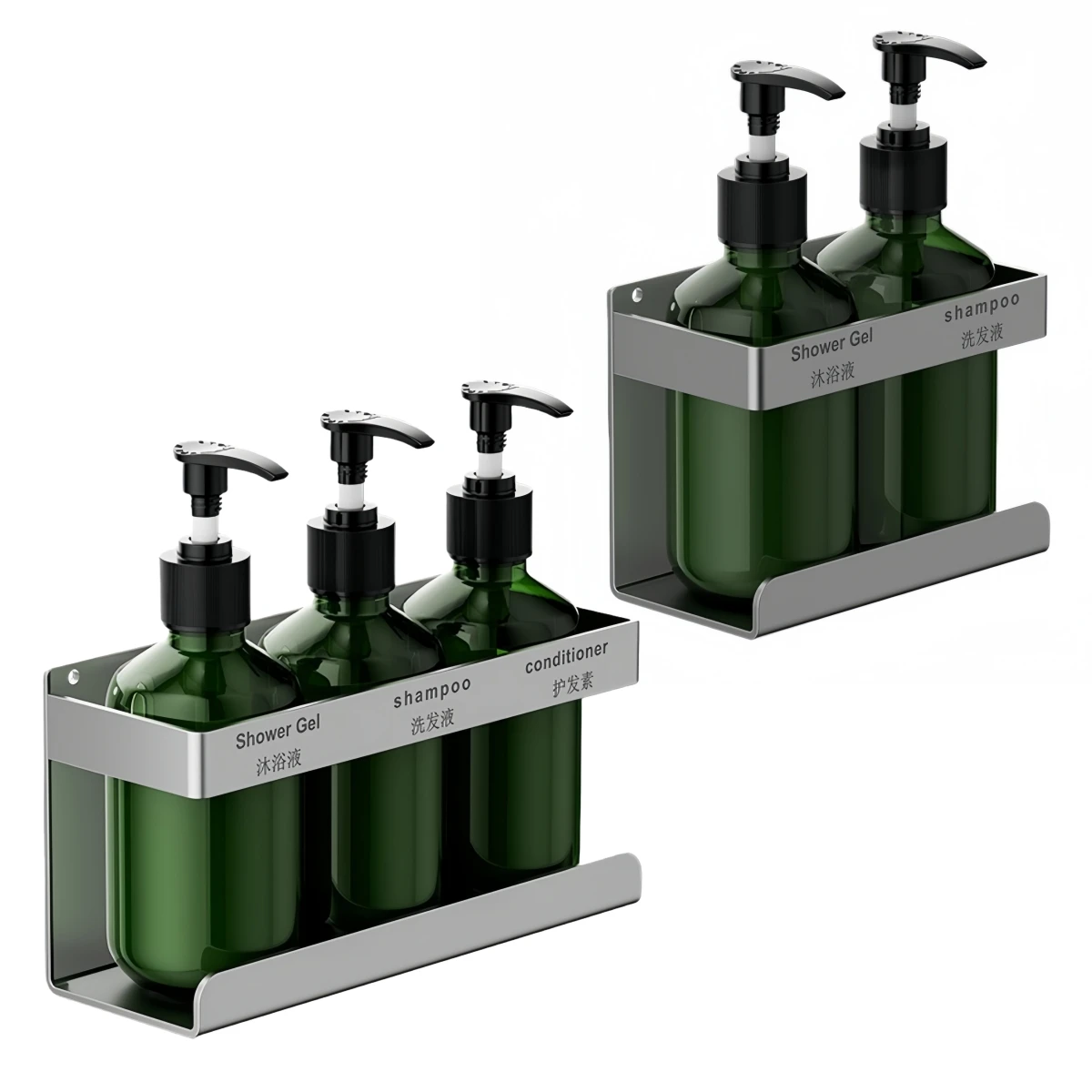 

1PC 1300ML Wall Manual Soap Dispenser Bottle Holder With Pump Bottles Screw/glue Installation Bathroom Shower Accessories