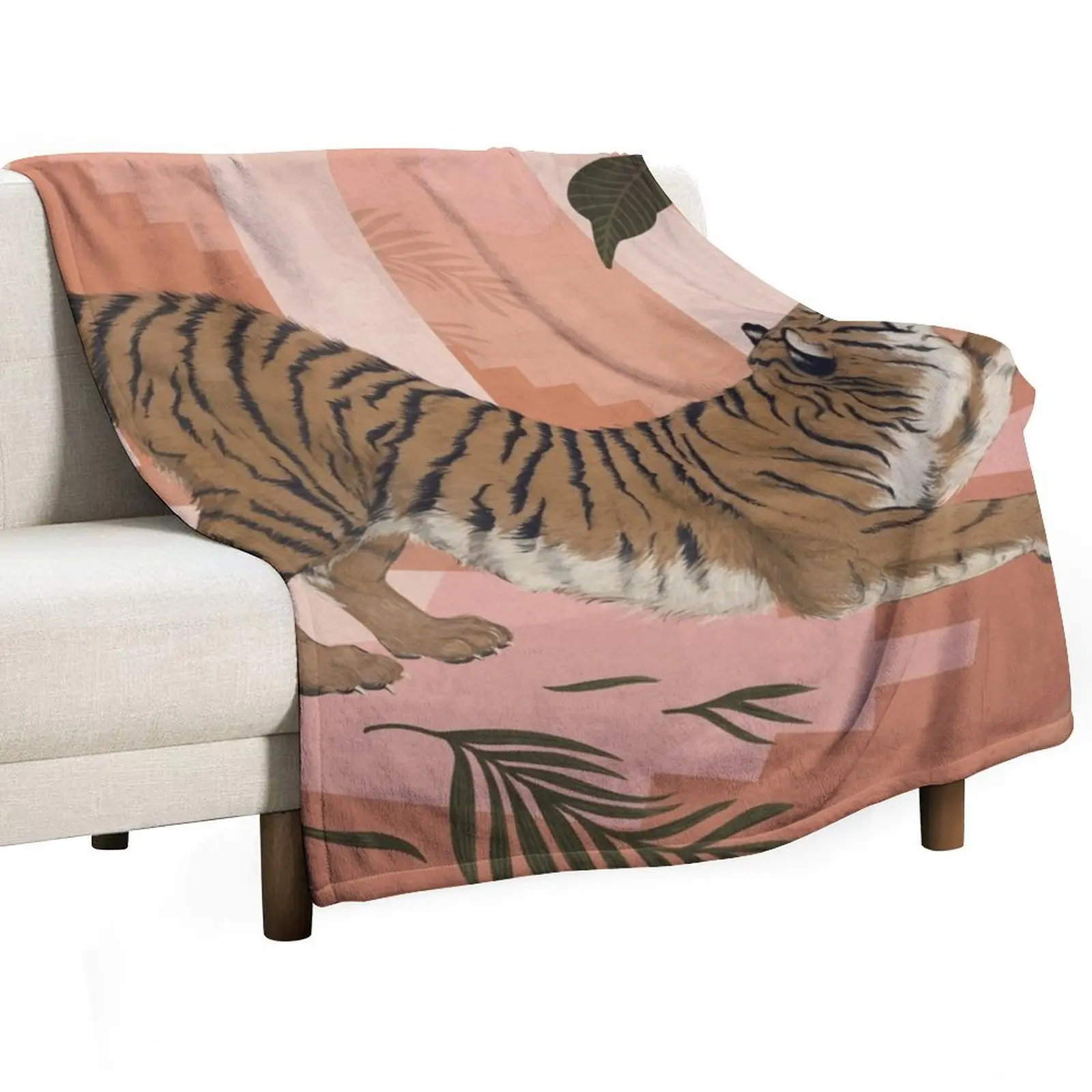 Easy Tiger Throw Blanket Flannel Fabric warm for winter Luxury Brand Soft Big Blankets