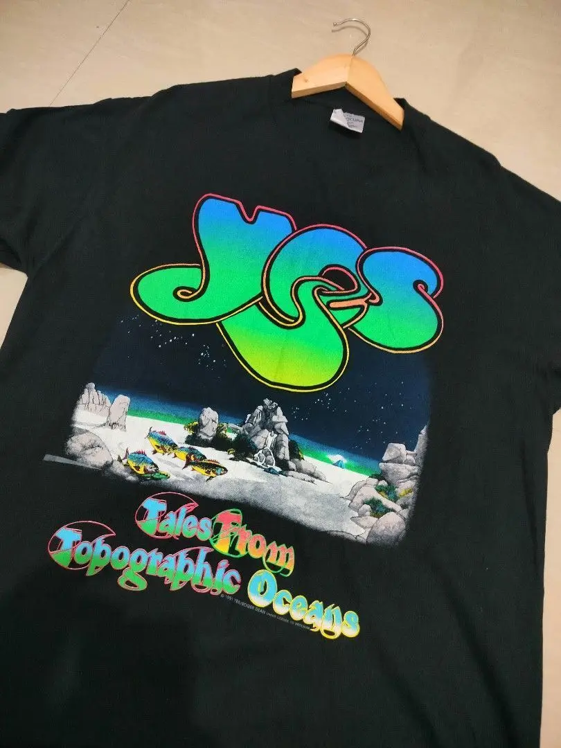 Rare Yes Union World Tour 1991 T Shirt For Kh3278