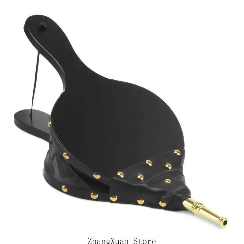 

3XUF каминный сильфон портативный дровяной вентилятор с подвесным ремнем для камина-барбекю