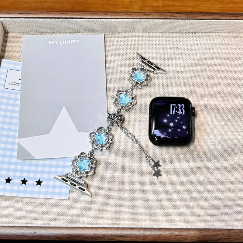 

Retro light luxury metal strap suitable for Apple iWatch strap 38mm 40mm 41mm 42mm 44mm 45mm 49mm fashionable strap