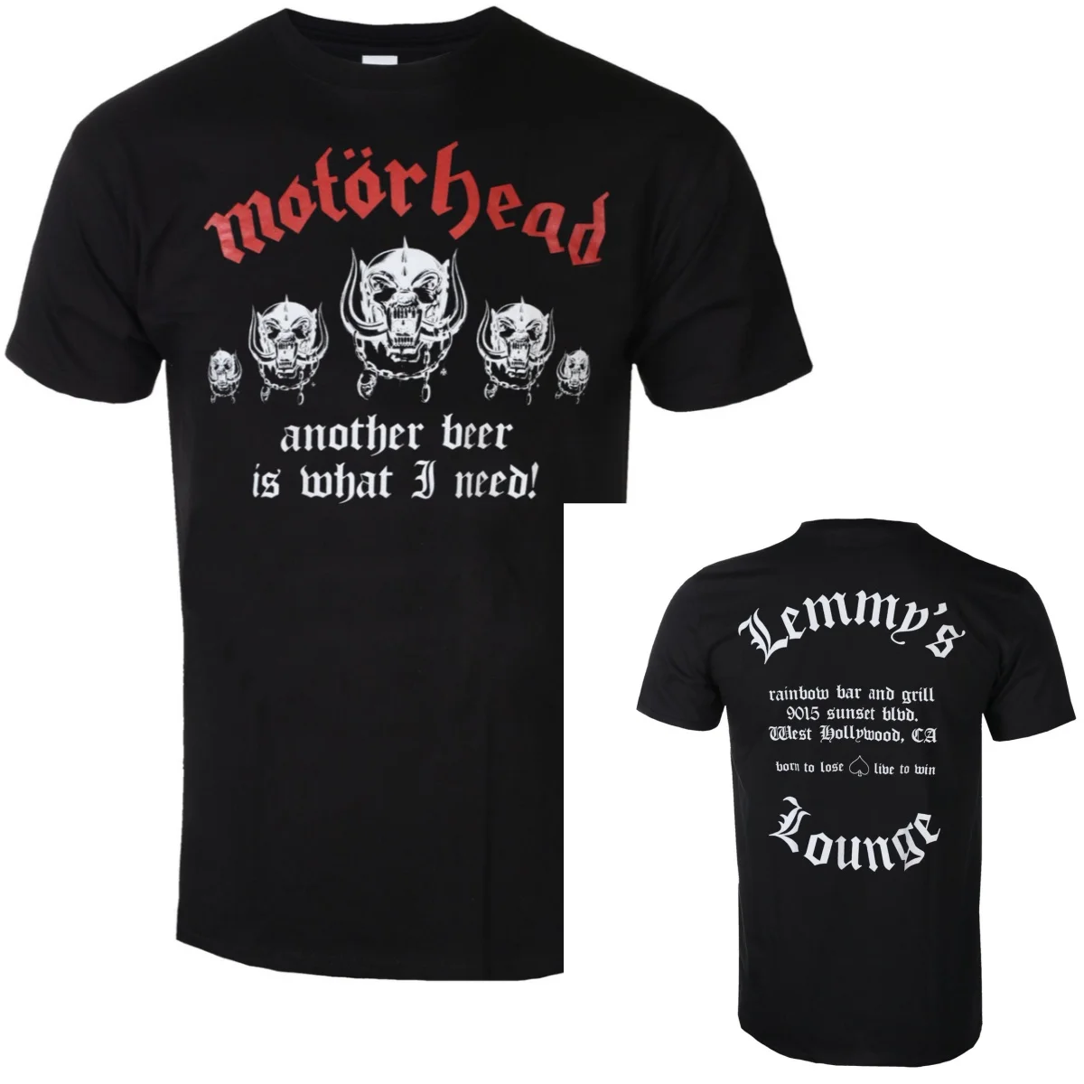 Bestes Motörhead Grafik-Baumwoll-Band-T-Shirt Unisex Sommer Kurzarm Mode Marken-Shirt Luxus Casual Vintage Tee – Detail 6