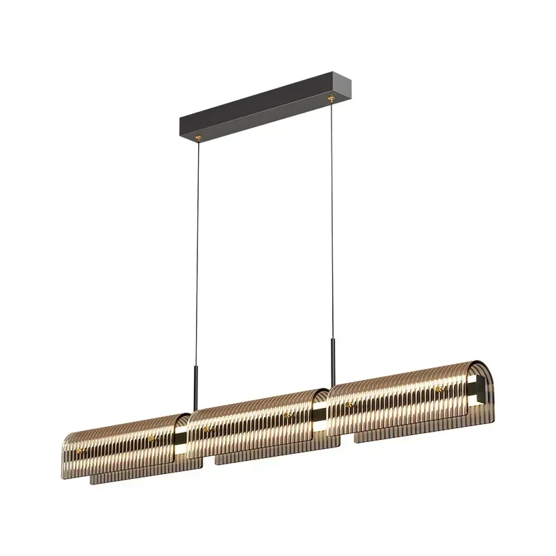 

AZ Italian Minimalist Chandelier Modern Straight Strip Light Fixture For Dining Table Bar Counter Contemporary Kitchen