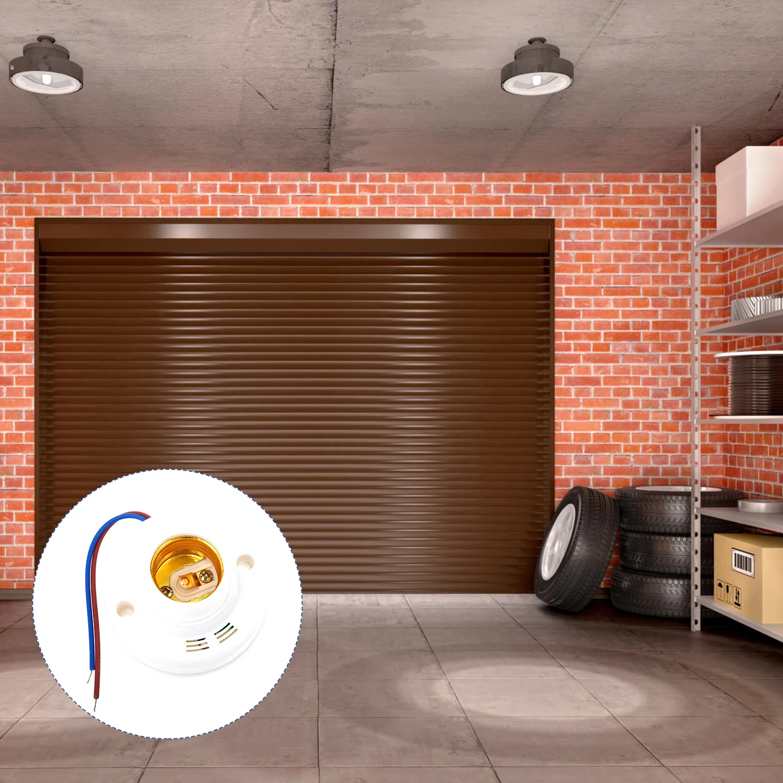 2 قطعة مقبس المصباح قوي E27 حامل الضوء صوت الاستشعار السيارات على قبالة قاعدة مضيئة لحامل مصباح الليل #4