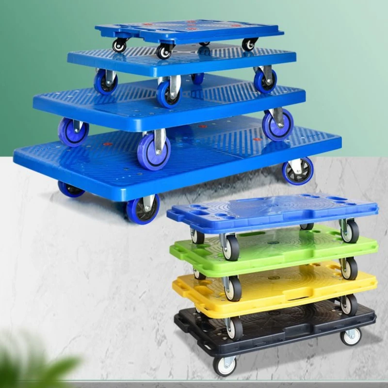 Turtle cart trolley without handrails trolley pulling trailer labor-saving pulley flatbed truck can be spliced small pulling