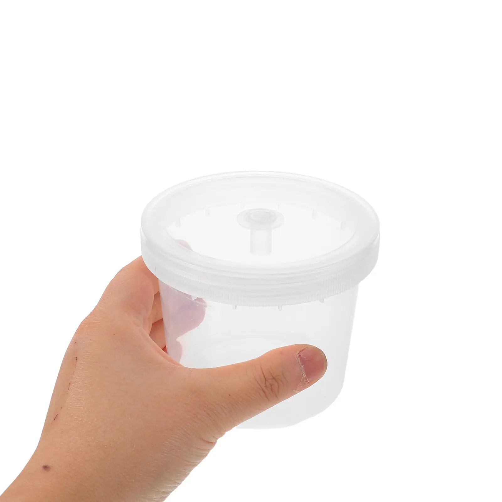 

6Pack Wide Mouth Reagent Bottles Transparent PP 480Ml Ventilated Lids Lab Sample Storage Containers Tissue Culture Plant