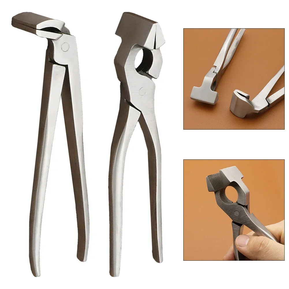 

1pcs Leather Edge Fixed Clamp Leather Bag Making Plier Adjustment Press Flatten Plier Stainless Steel DIY Hand Tools