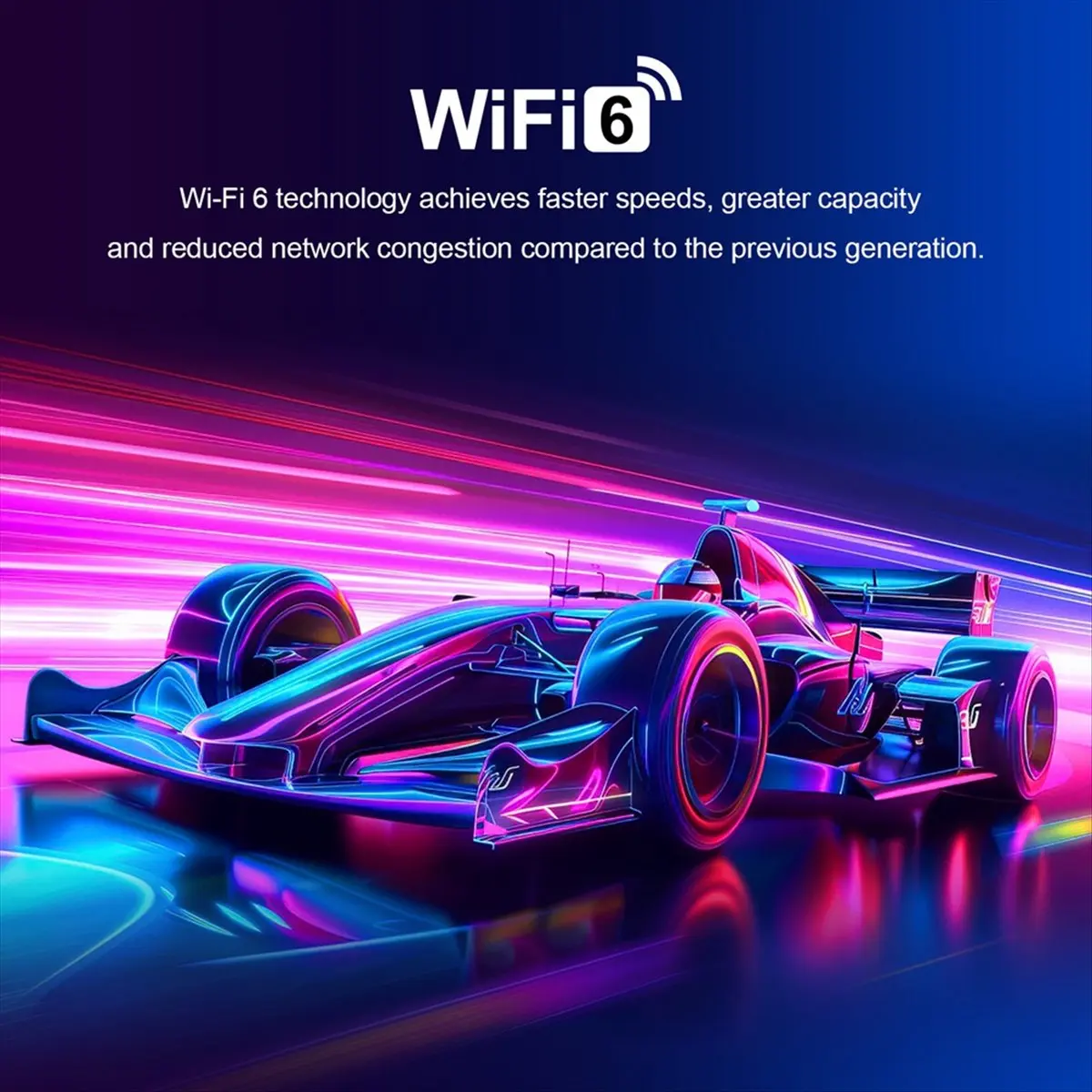 

Portable Projector with WiFi6 Bluetooth 4K HD Projector for Home Cinema Meeting Video Movie Outdoor UK Plug