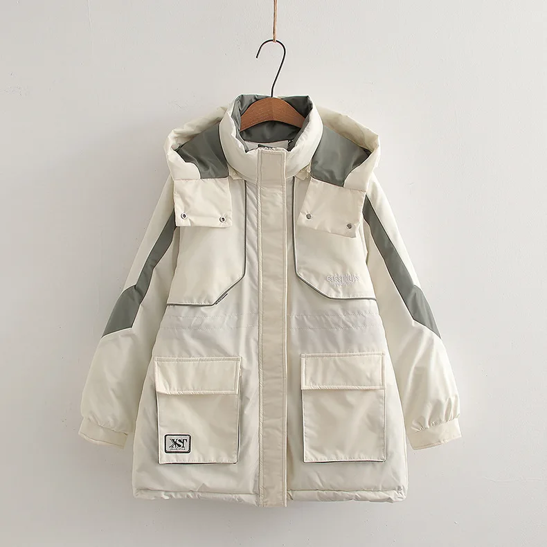 [مخزون جاهز] سترة نسائية شتوية سميكة ودافئة عالية الجودة سترات نسائية مبطنة للتغلب على الفطيرة سترات شتوية قصيرة مبطنة