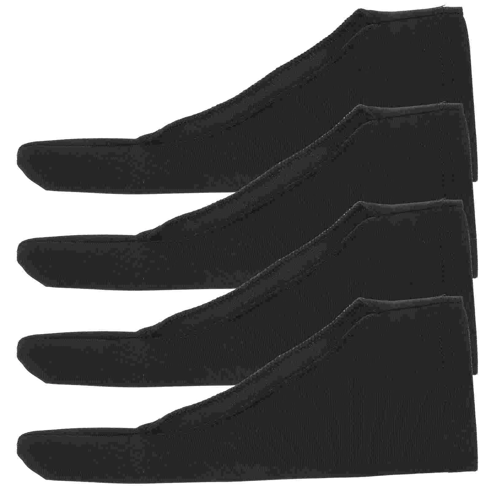 4 Pcs Anti sweat Finger Cots Gloves Black S Size Single Layer Thumb Guard Drawing Sketching Adult Breathable Fabric Sweat Dirt