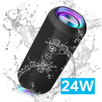 Ortizan 24W Portable Bluetooth Speaker Stereo Sound IPX7 Waterproof Wireless Bluetooth 5.3 Excellent Bass Performace TF Speaker