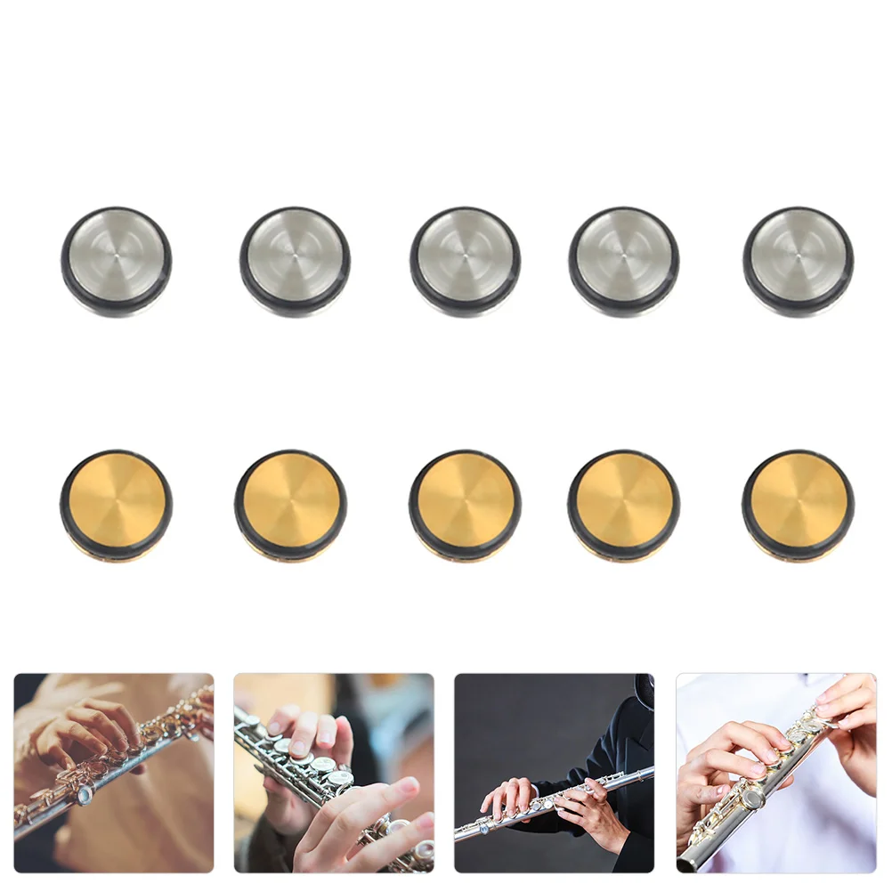 

Flute Key Cover Wind Music Repair Parts Plug Sound Hole Component Flutes Plugs Silver Silica Gel