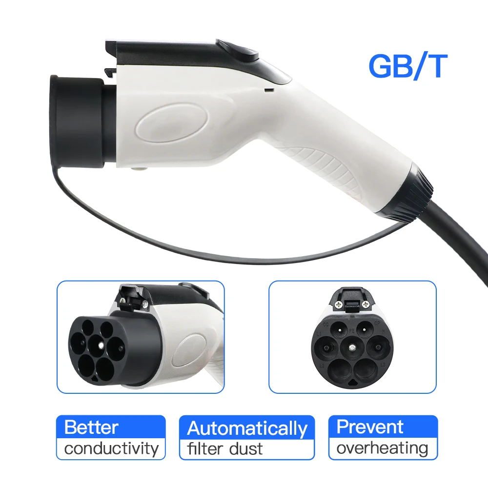 Spina EV tipo 2 da 3,6 kW a presa di tipo 2 220-250 V IEC 62169-2 Spina EV a adattatore per caricabatterie presa SAE J1772 con cavo di estensione 1/2/3 M