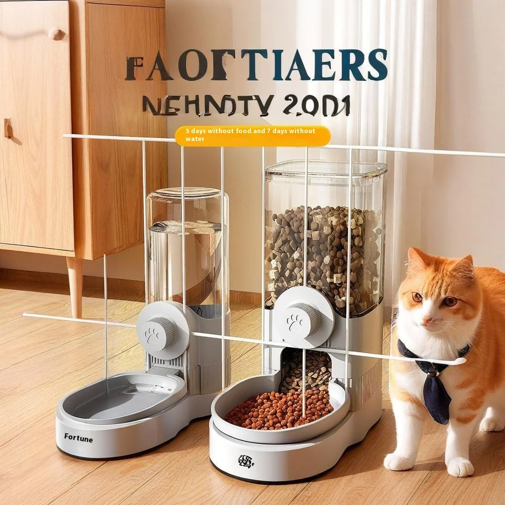 

Pet cat drinking water cat water dispenser rabbit food basin dog hanging kettle automatic feeding water feeder parrot toys