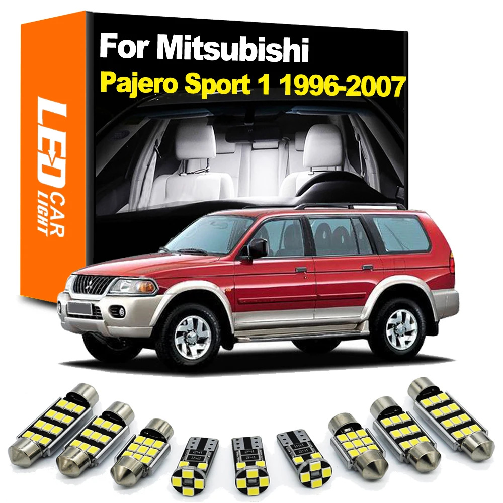 

Zoomsee 13 шт. светильник Ки для Mitsubishi Montero Shogun Pajero Sport 1 K90 1996-2007 Canbus Автомобильный багажник карта внутренняя лампа