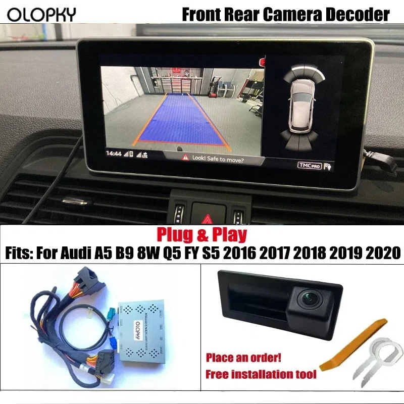 HD Reverse Camera For Audi A5 B9 8W Q5 FY S5 2016 - 2020 Original Screen Update Front Rear View Camera No Need Programming