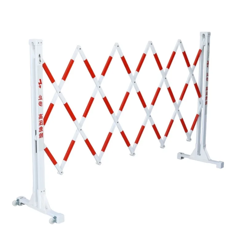 

PVC plastic steel safety telescopic fence substation insulation mobile guardrail