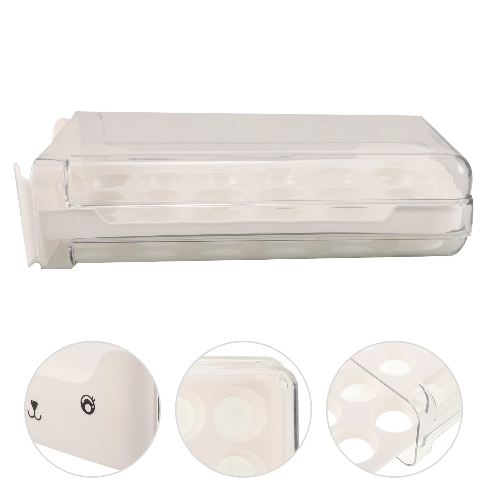 

Stackable Clear Transparent Drawer Commercial Use Space Saving Food Organizer Storage Box For Countertop Fridge Organizer