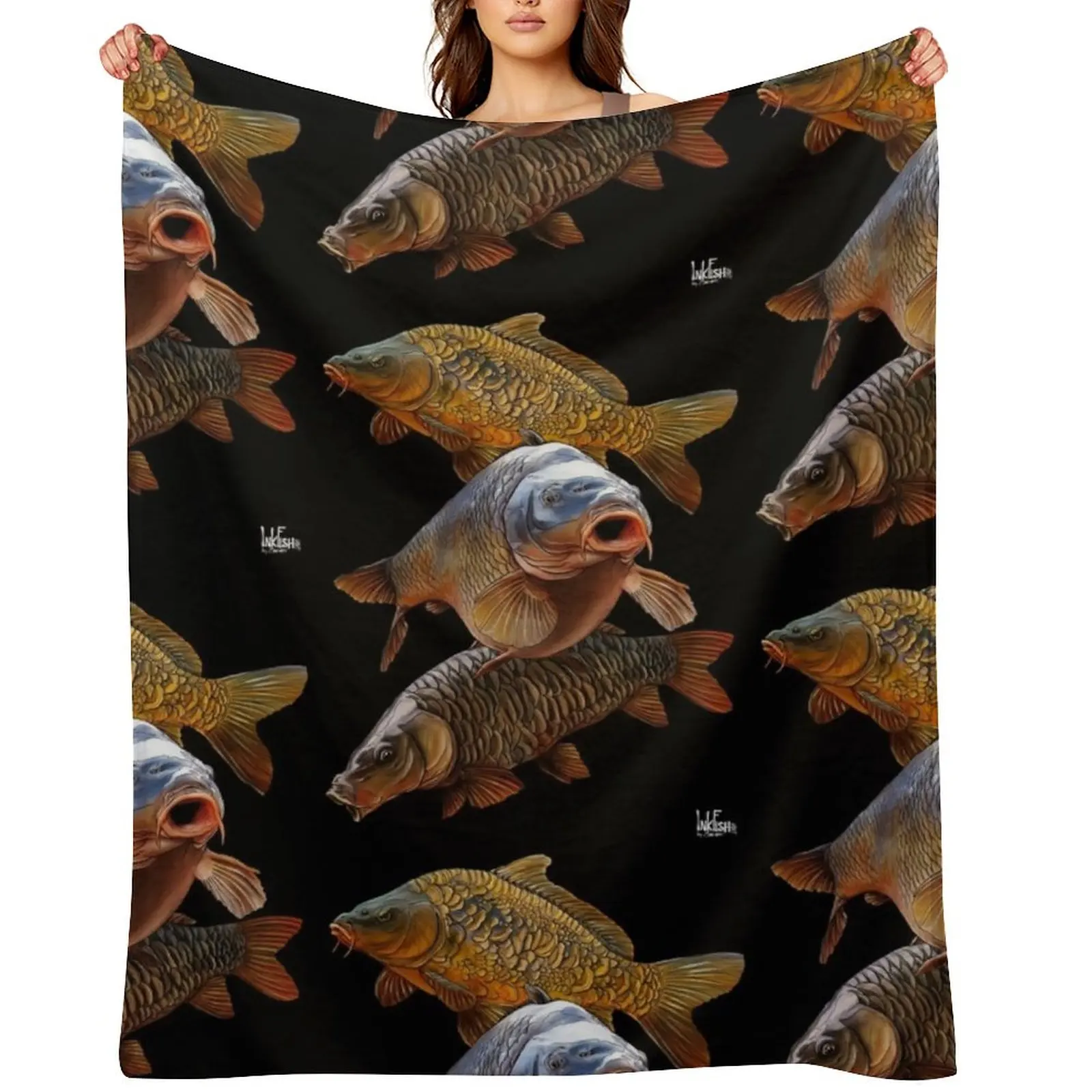 

Carp gang 1 Throw Blanket Loose Luxury Brand Soft Plaid wednesday Blankets