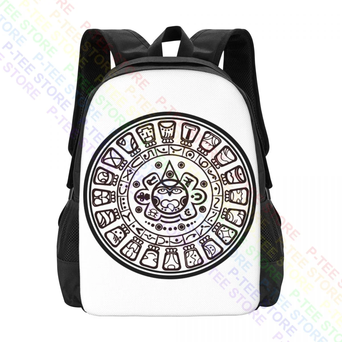 Mayan Calendar Womens Inca Aztec Maya South American Mexico ZatopecBackpack Large Capacity Vintage Personalised