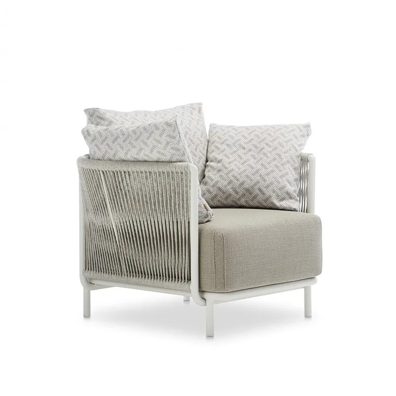 Artu Outdoor Braided Rope Casual Simple Nordic Modern Sofa Corner Coffee Table Single Open-air Courtyard Garden Double Combinati