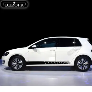 Stylingové nálepky na boční prahy dveří a dveří pro vw volkswagen golf 4 5 6 7 polo passat b5 b6 b7 tiguan touran příslušenství 10 nejlepší prodej Příslušenství pro VW Passat B5 5 - №7