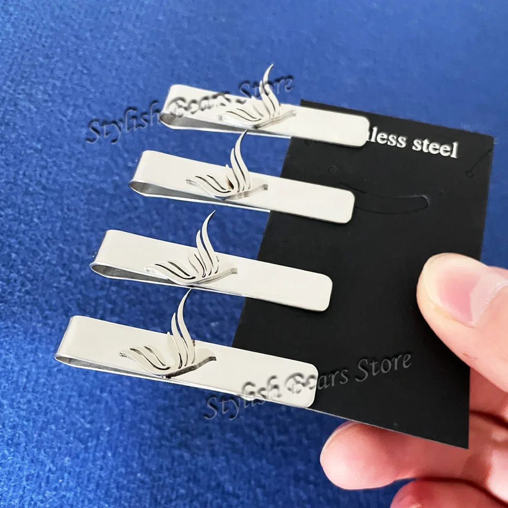 

Custom Personalized Picture Simple Logo Tie Clip For Men Jewelry 304L Stainless Steel Wedding Jewelry Valentine's Day Gifts