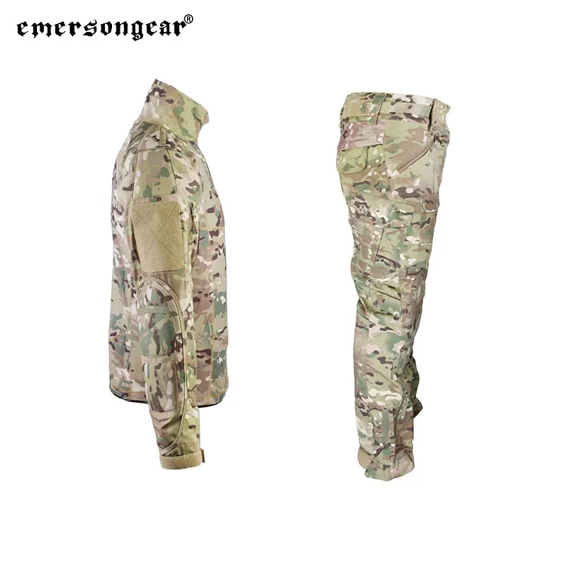 Emersongear Mens Combat Suits Sportwear Hiking Tracksuit Long Sleeved Shirts Pants Camouflage Tops Duty Cargo Trousers EM6894