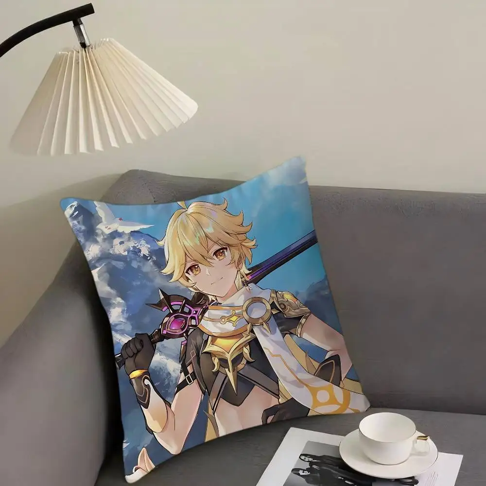 غطاء وسادة A-aether GI غطاء وسادة قابل للإزالة وقابل للغسل - كتان ناعم لجميع المواسم