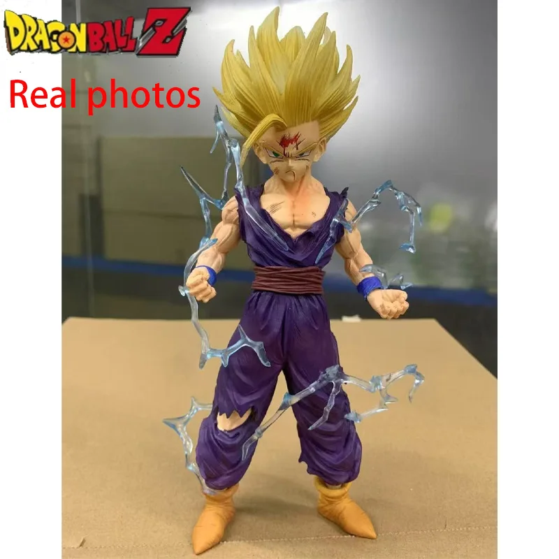 24cm Dragon Ball Z Anime Figure Son Gohan Action Figurine Super Saiyan 2 Cell Game Children Toys Son Goku Gift