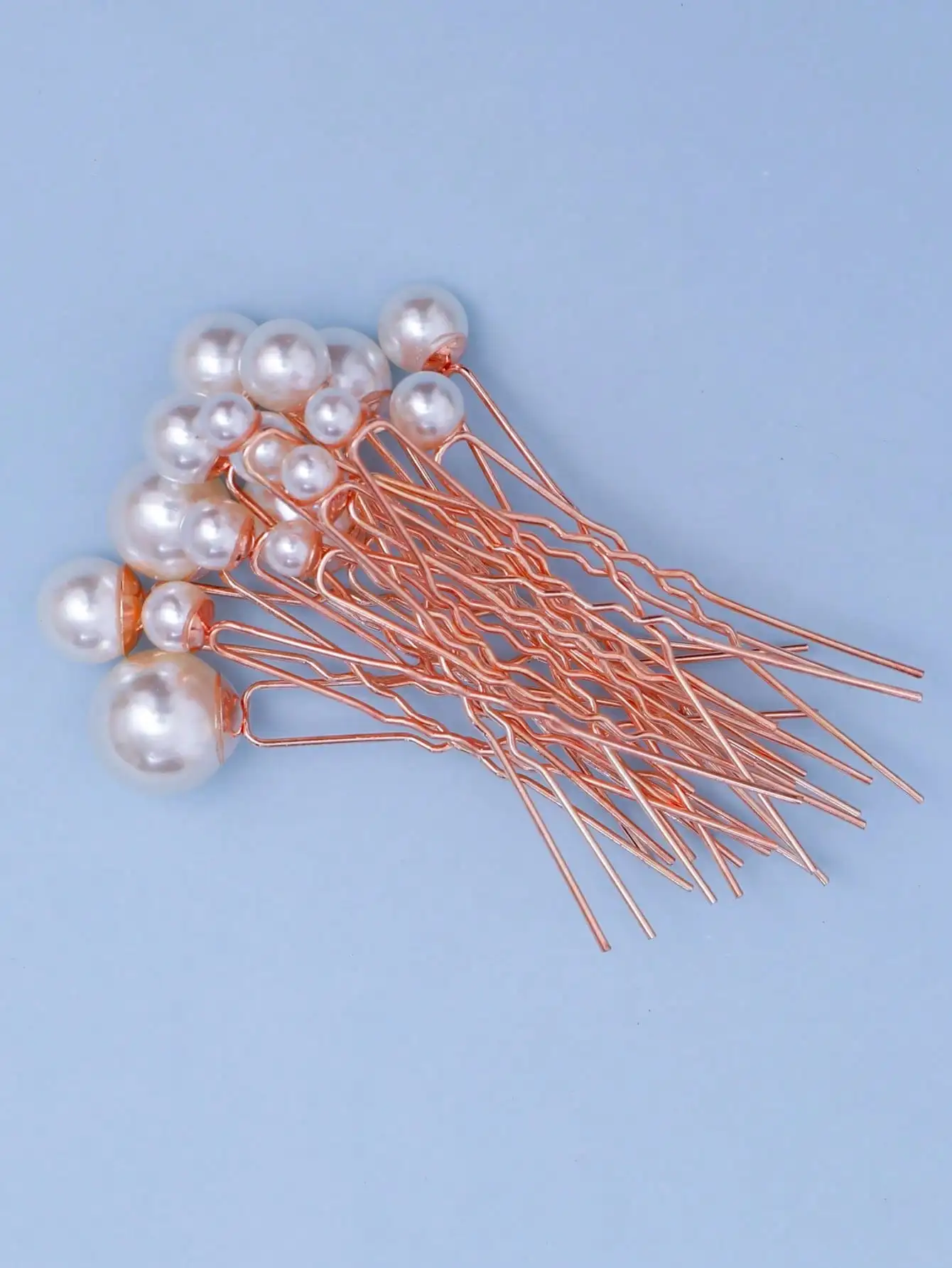 18PCS 유행 우아하고 간단한 진주 머리핀 헤드 피스 세트 웨딩 드레스 헤드 피스