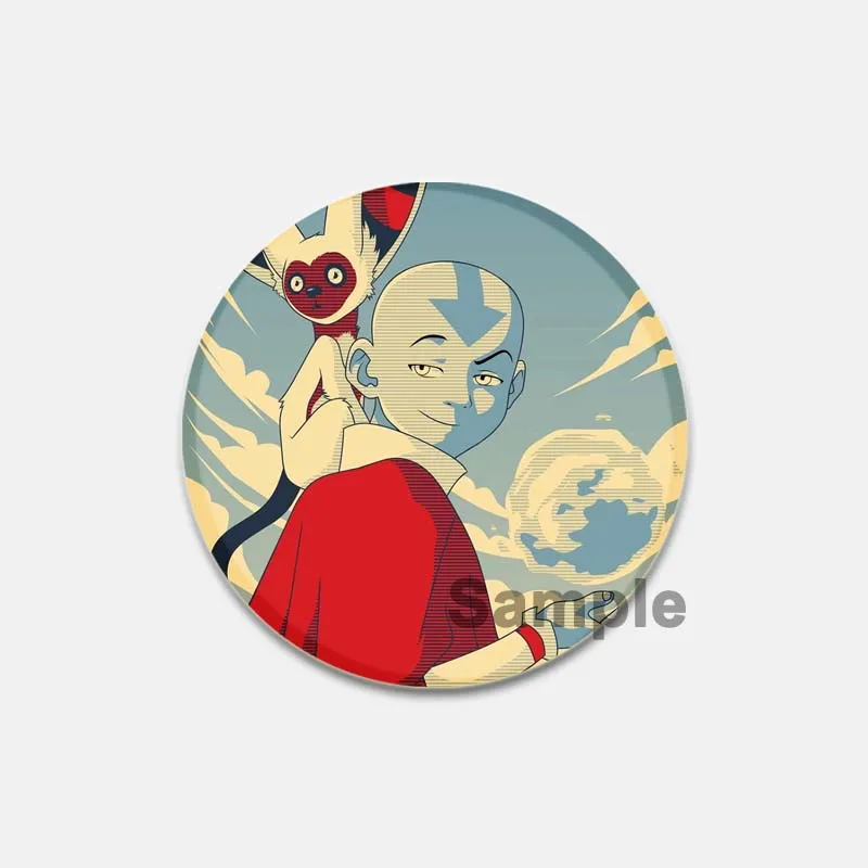 Avatar The Last Airbender Enamel Pins for Backpacks Cute Cartoon Brooches Anime Fans Badge Clothes Bag Jewelry Accessory Gift