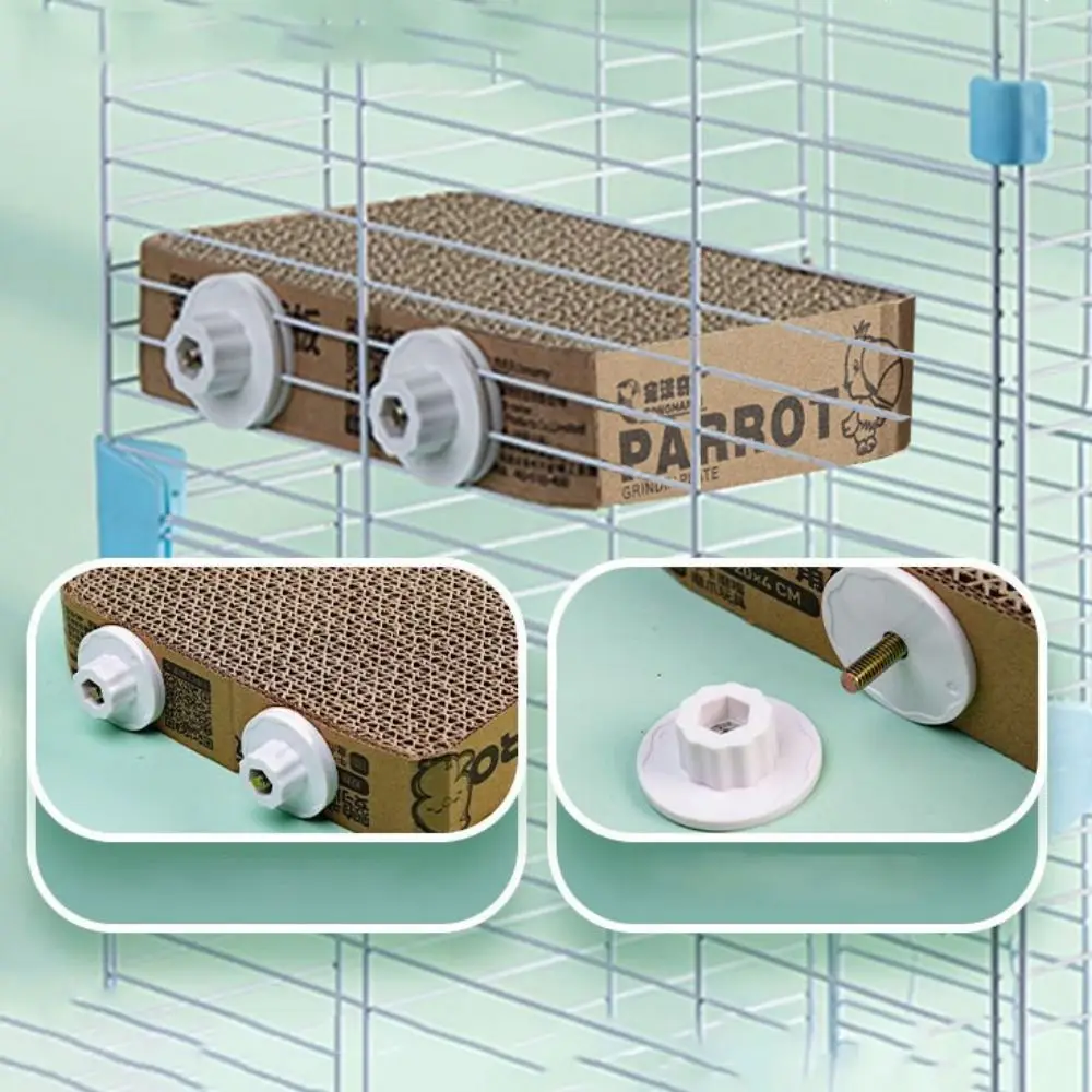 Thickened Parrot Cardboard Platform Double Sided Wear Resistant Bird Climbing Ladder Bite Resistant Parakeet Cage Perch