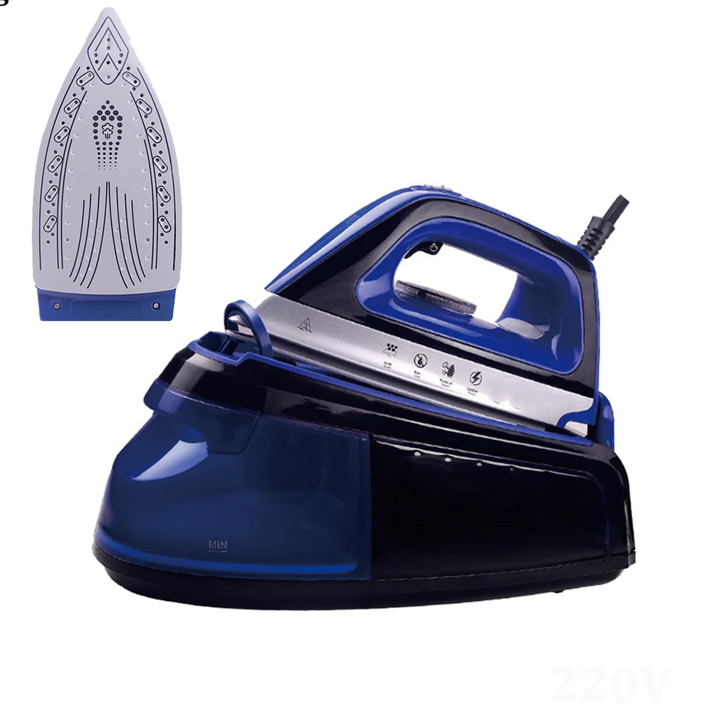 WHDPETS Steam Iron 220V EU Plug 1.2L Portable Household Electric Iron 2400W Multi-level Adjustment For Fast Ironing Clothes Iron