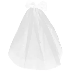 Pet Bow Headdress Wedding Bow Veil Dog Bride Headdress Pet Hair Decoration Wedding Birthday Party Ornament Pet Supply Adornment