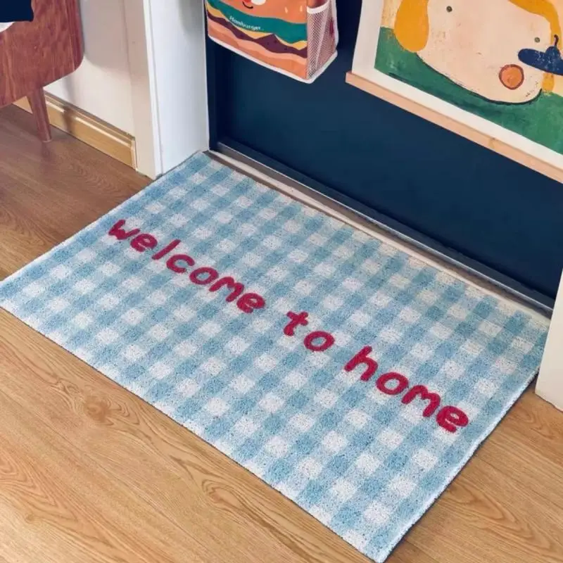 

Floor mat, scraping mud and rubbing soil at the entrance of the house, silk ring, dirt resistant and anti slip entrance mat