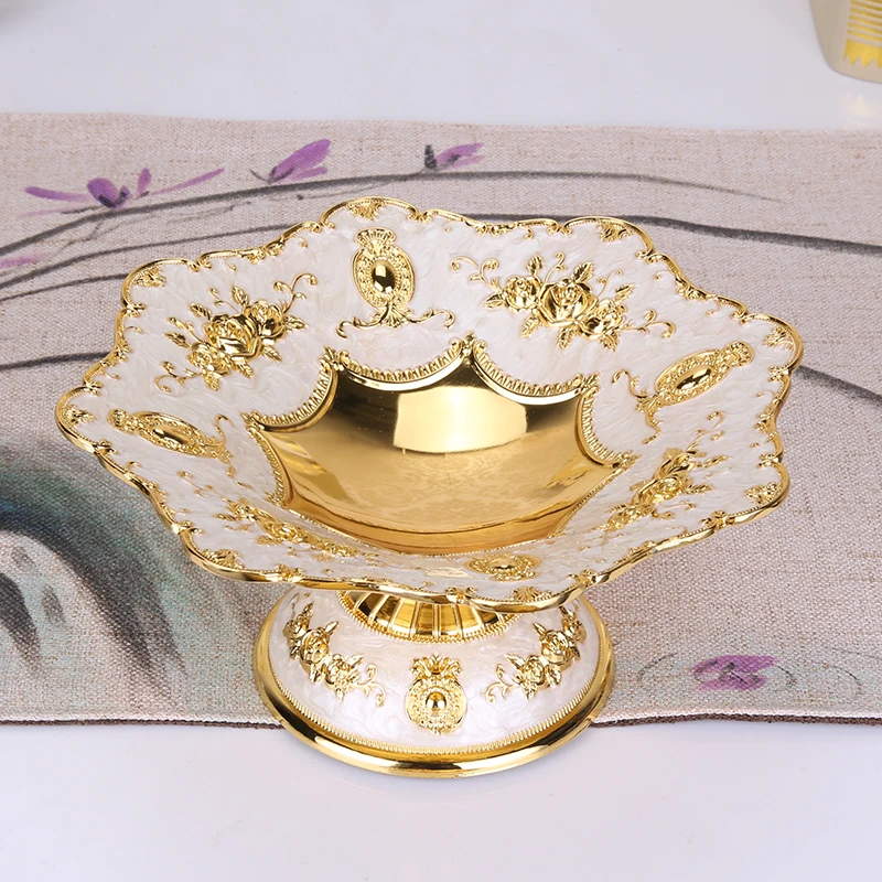 European style fruit plate alloy, Russian home furnishings, ornaments, gifts, hotel KTV supplies, decoration