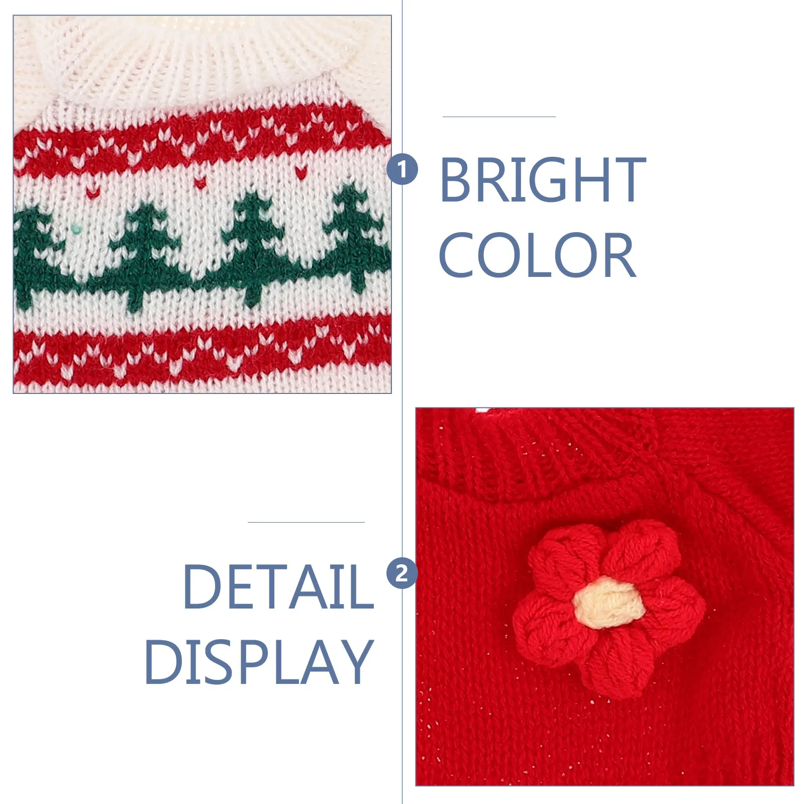 4pcs Soft Cotton Bear Clothes Sweater Set for 30cm Plush Toy – Birthday Christmas Outfit, Washable & Replaceable