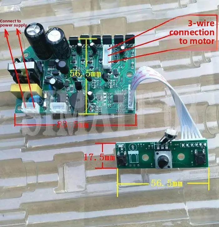 220V AC Brushless Motor Driver | Speed Control Board for 3-Phase BLDC Motor | Learning & Development Kit