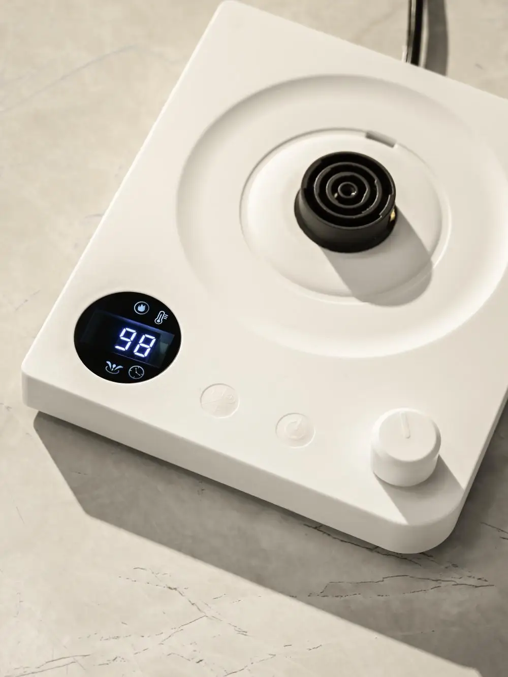 1000 واط الكهربائية معقوفة غلاية 1000 مللي 304 إبريق قهوة من الفولاذ المقاوم للصدأ ذكي درجة الحرارة LED عرض لشاي القهوة