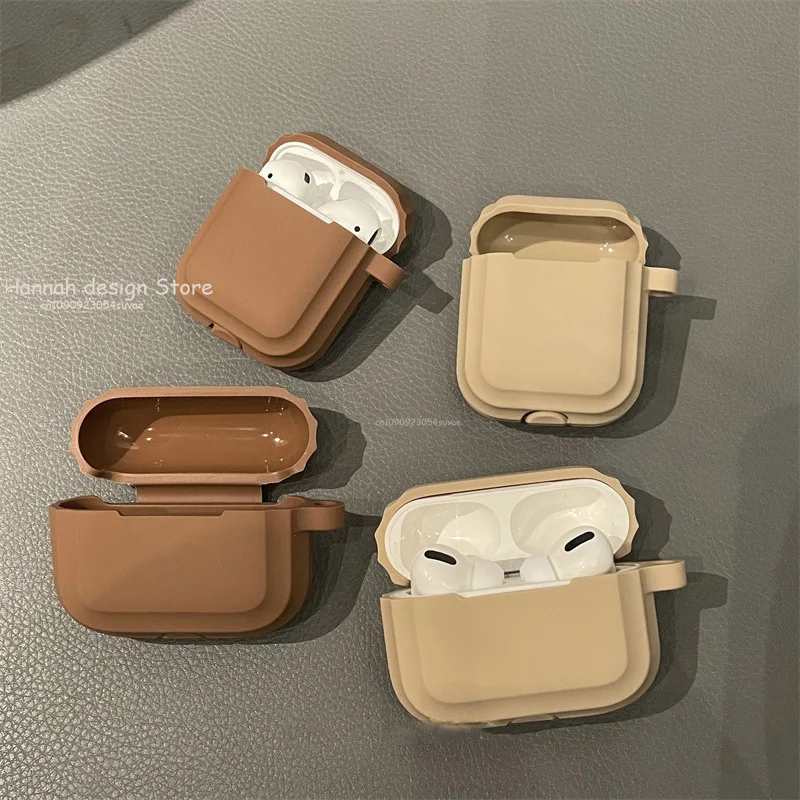 ファッションチョコレートカーキケース Apple Airpods Pro 3 ケースシリコンイヤホンカバー Airpods 3 第 3 世代 Air Pod 2 1 ケース