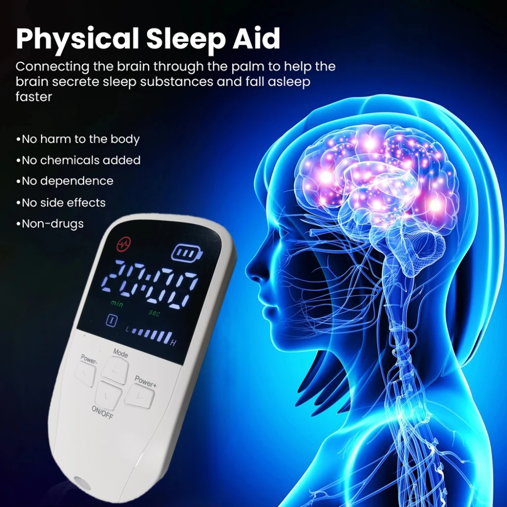Vagus Nerve Stimulator Sleep Clip HLKGO Smart Sleep Aid Device for Deep Sleep, Anxiety Relief & Fast Relaxation