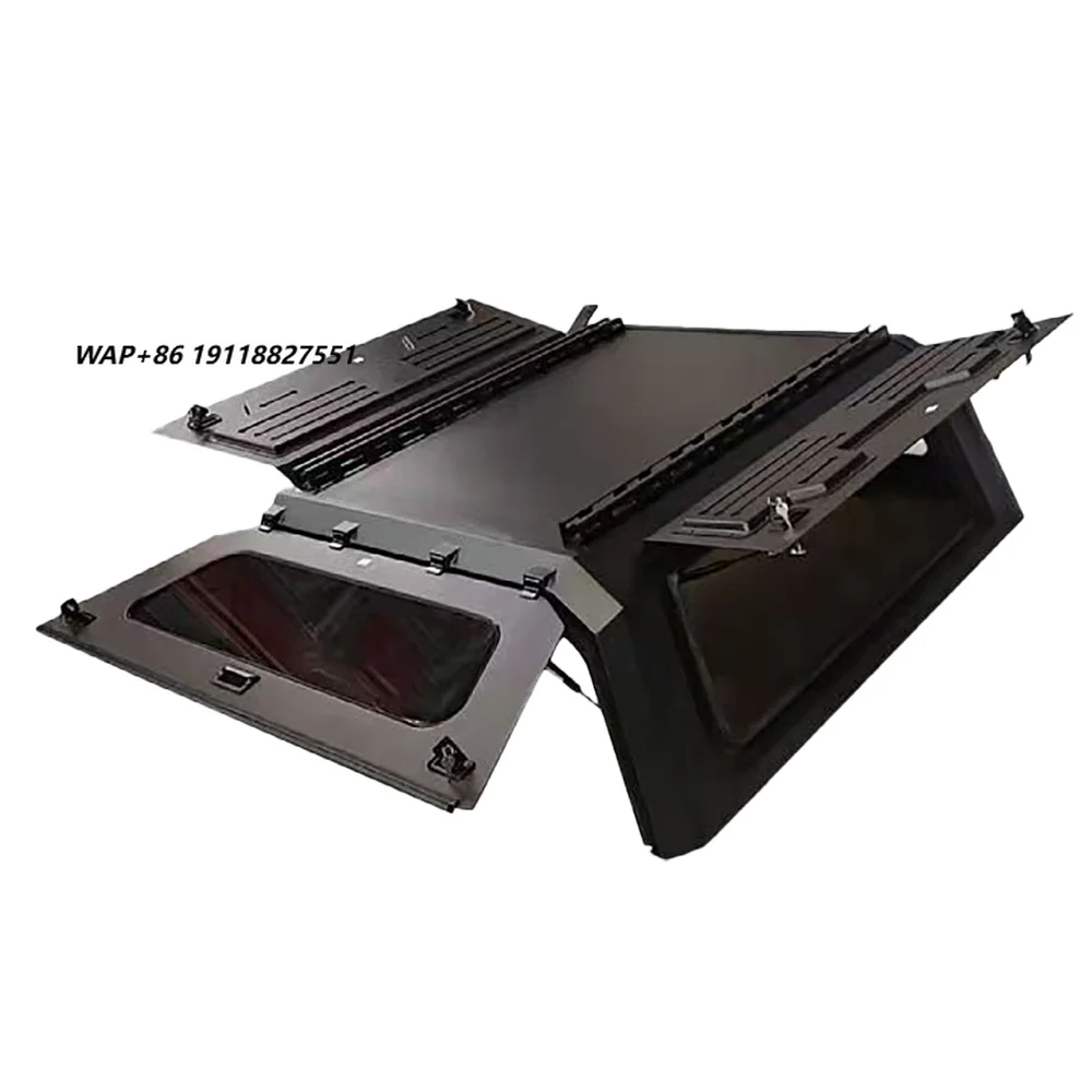 

Aluminum Alloy Waterproof Foldable Off-Road Pickup Hardtop Cargo Bed Cover for 2023 Isuzu D-MAX with No-Drill Installation