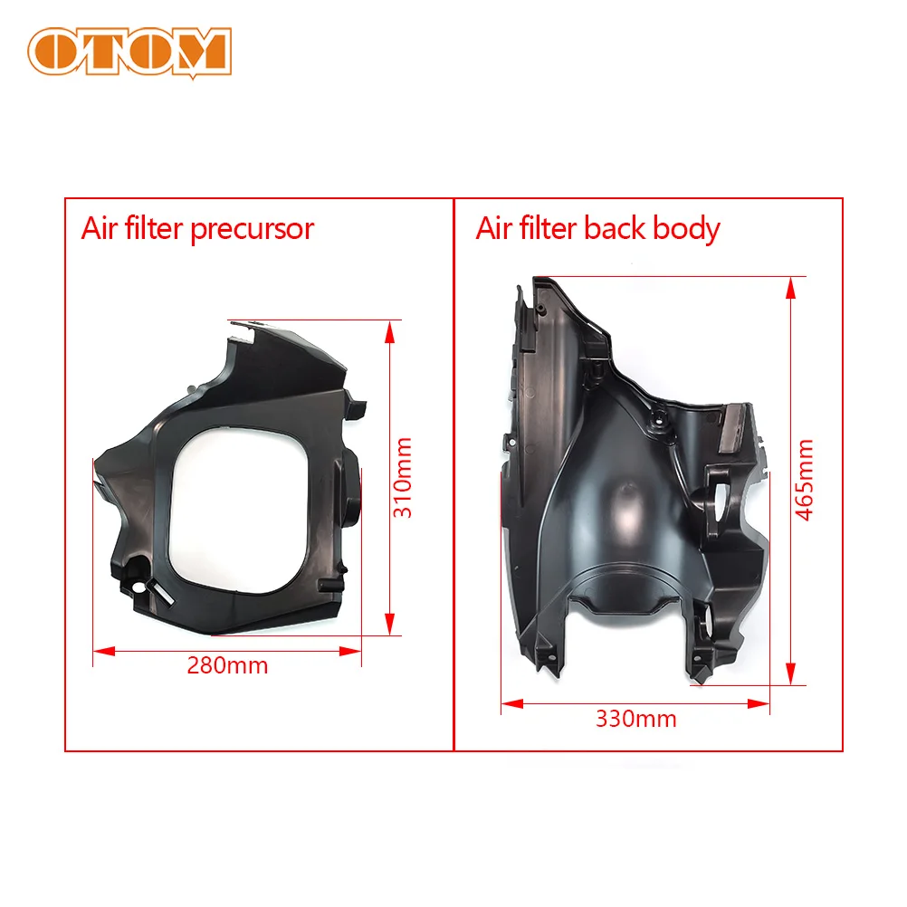 Motorcycle Air Filter Cover Front Rear Intake Box Cleaner Protective Side Panels Precursor Shield For KTM SX125 XCF250 SXF450