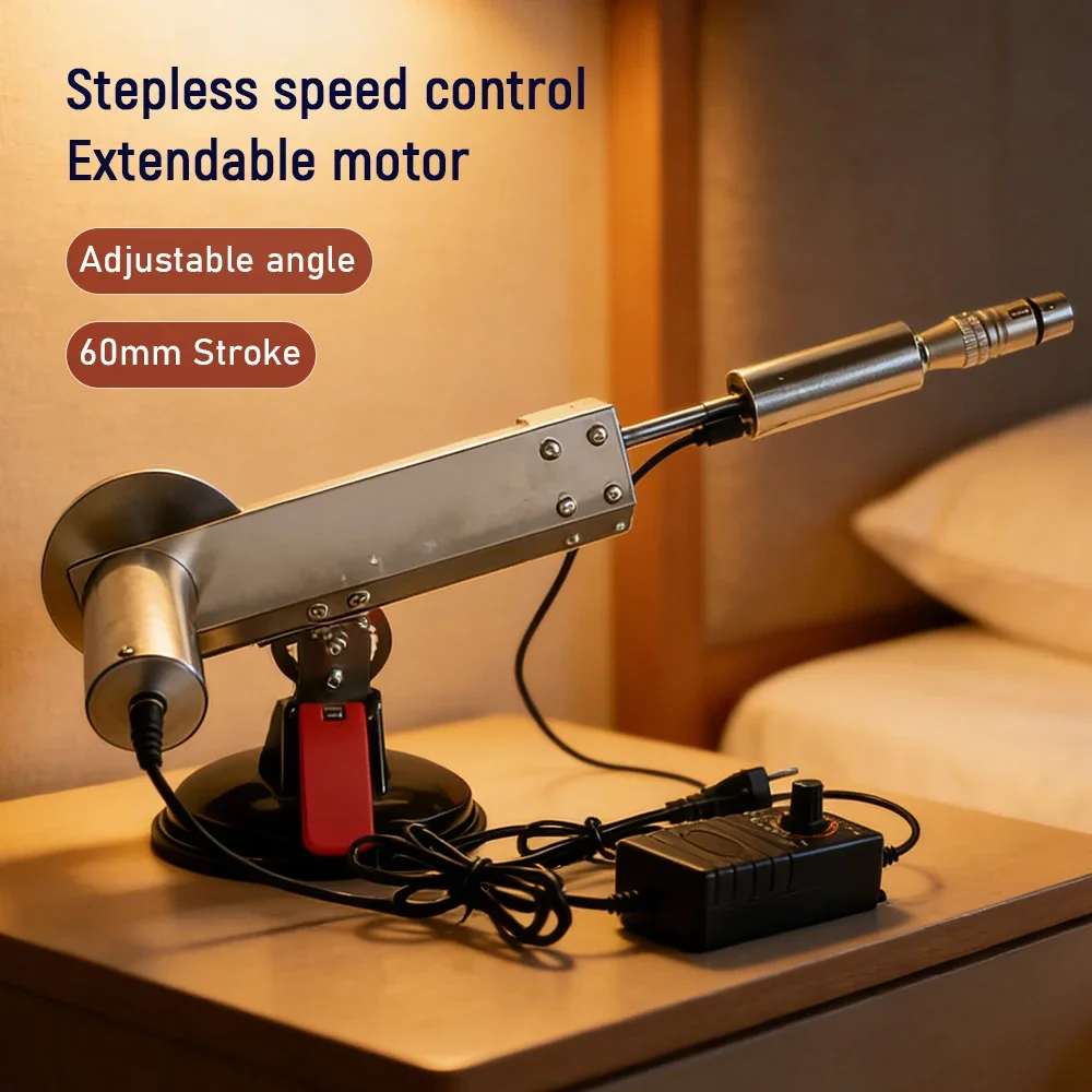 2026 Mini Telescopic Linear Actuator 65MM Stroke 220V EU Reciprocating Motor with 3XLR Connector Speed Control for Automation
